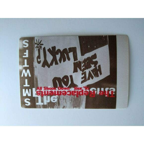 The Replacements Backstage Pass Original All Shook Down 1991 Tour Rock Concert - Picture 2 of 4